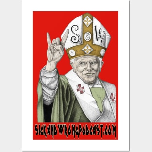 SW Pope Sticker Posters and Art